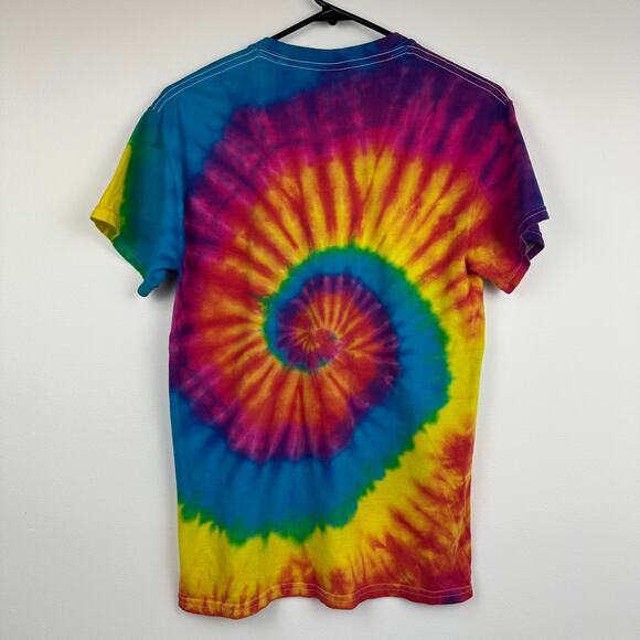 Gildan Heavy Cotton Unisex Iowa State Cyclones Football Tie-Dye T-Shirt Small - Picture 2 of 11